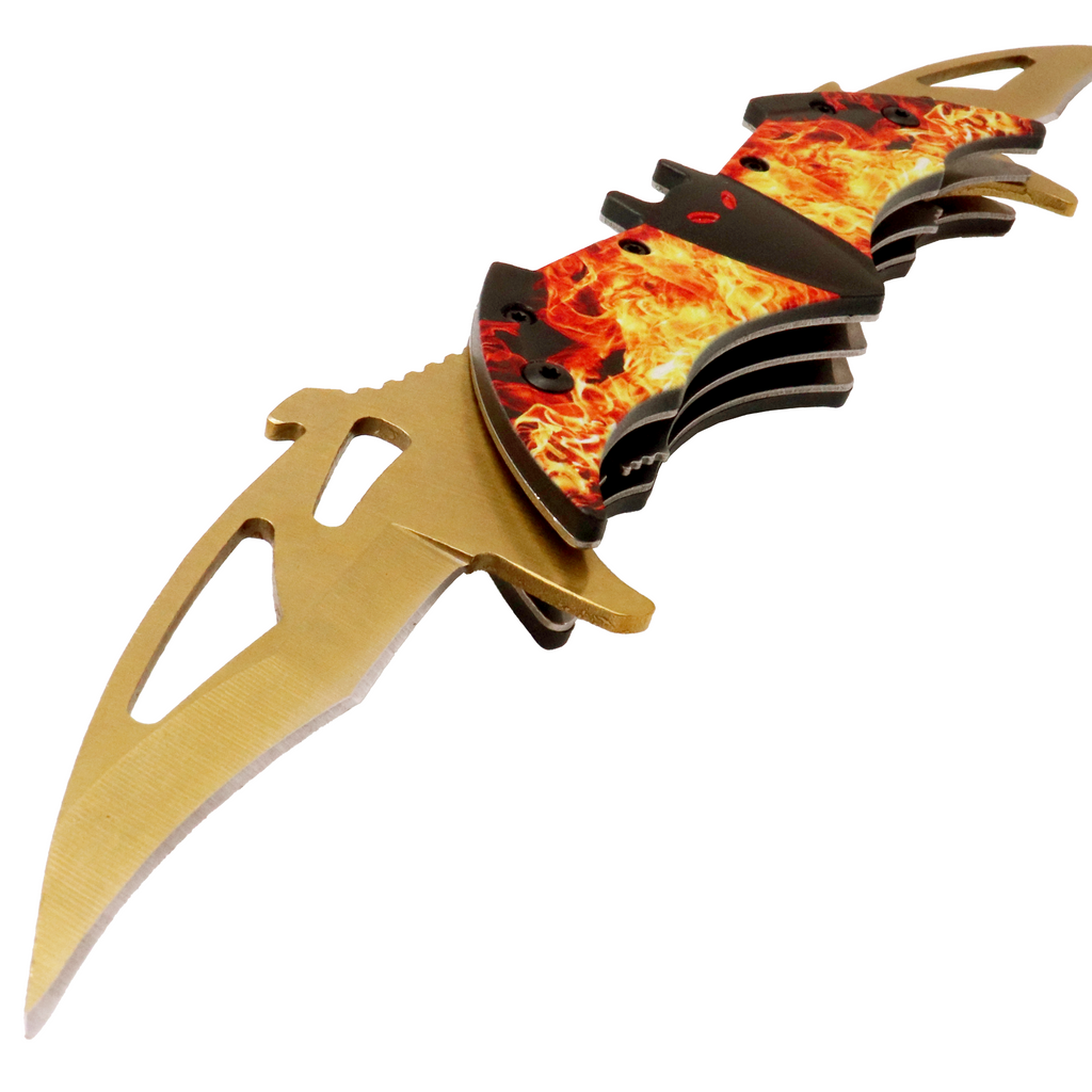 Tiger USA Dual Blade Spring Action Knife Fire