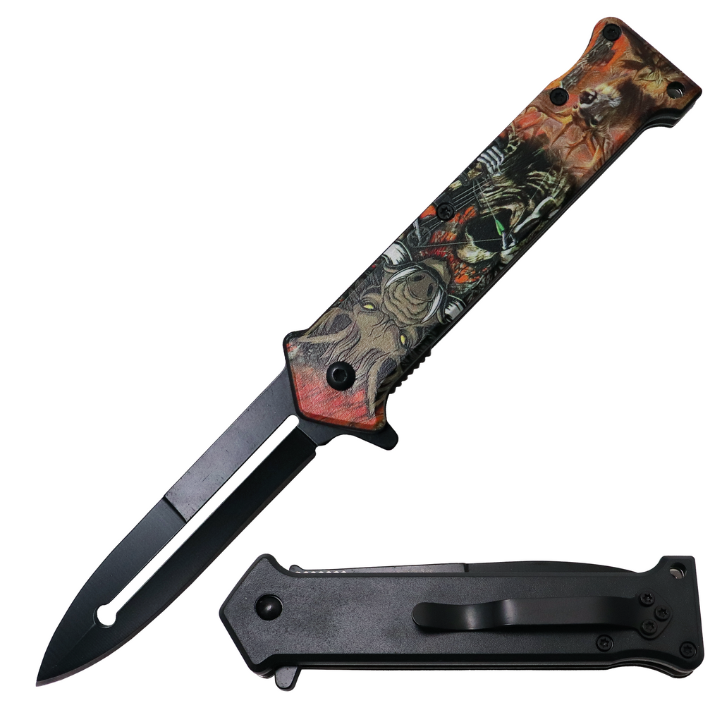 Tiger-USA Spring Assisted Knife - BOAR