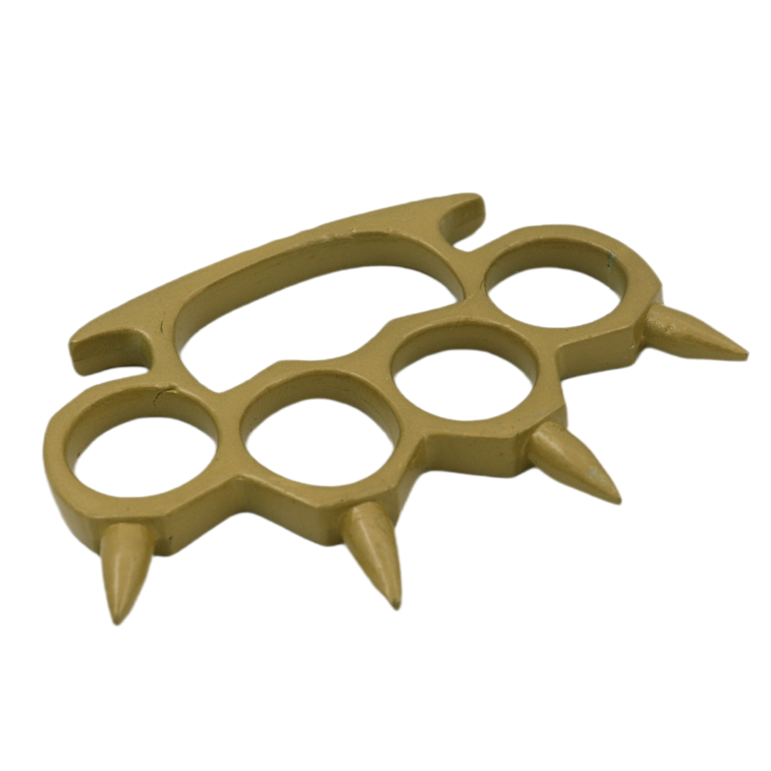 Spiked Solid Steal Knuckle Duster - Gold – Panther Wholesale