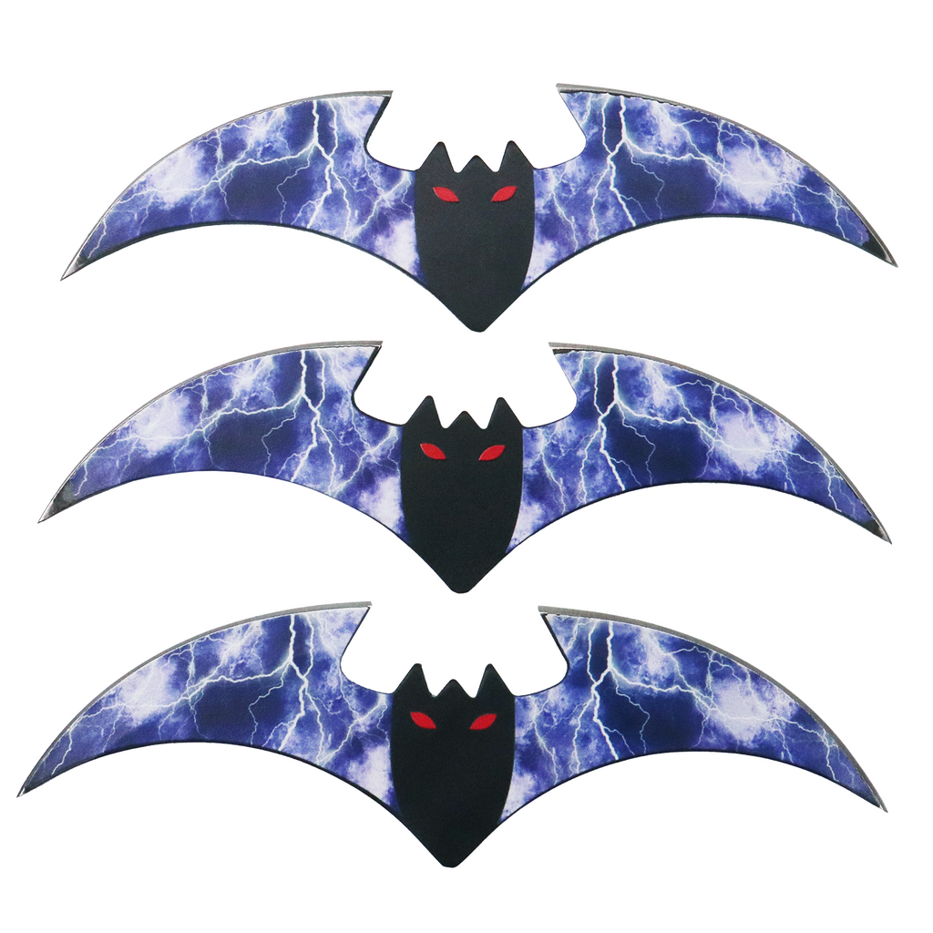 Bat Throwers - Lightning Strike Design - Set of Three