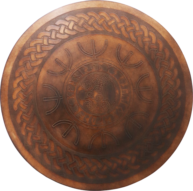 Wooden Celtic Pattern Shield