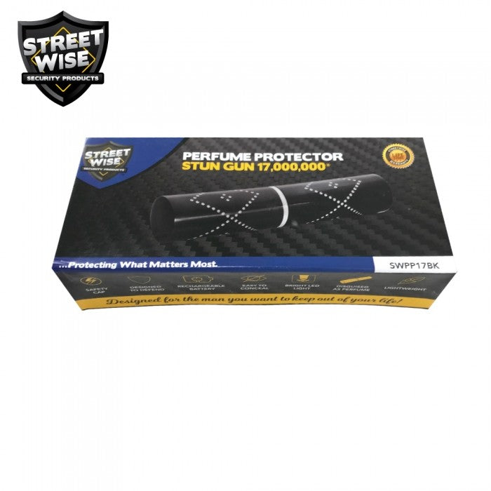 Streetwise Perfume Protector 17,000,000 Stun Gun Black