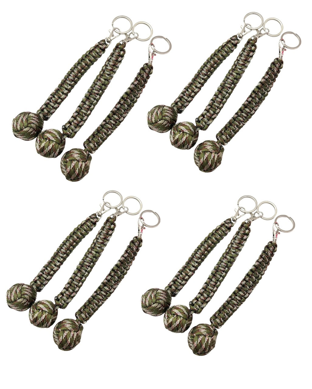 Small Monkey Fist Public Safety Keychain - Camo X12